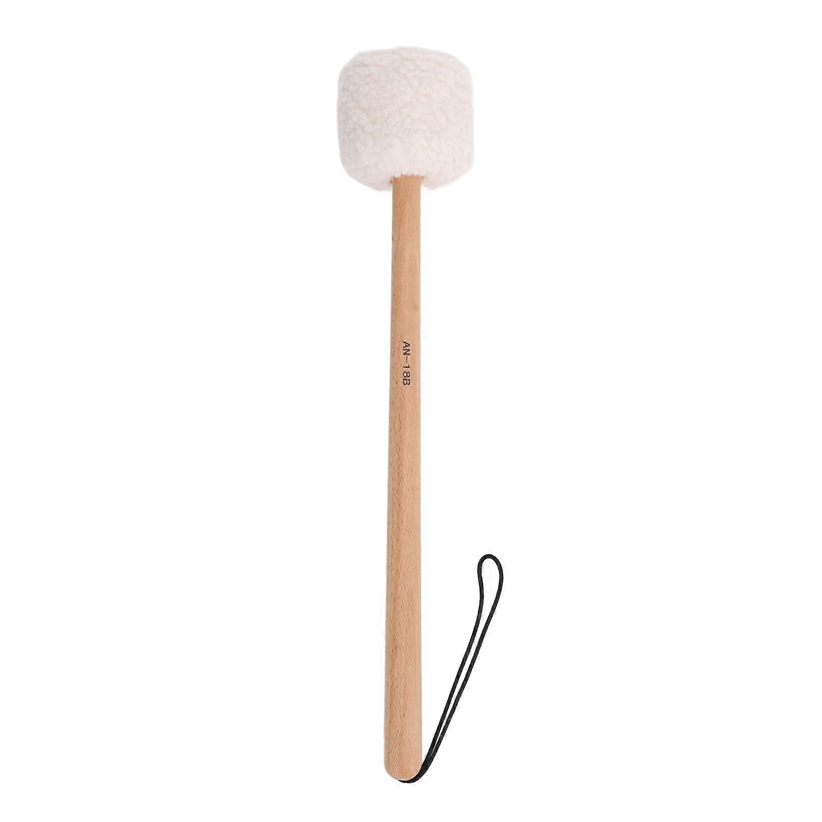 Drum Mallet Wool Fleece Beech Wood Handle Powerful Sound Large Drum Stick for Drums Gongs
