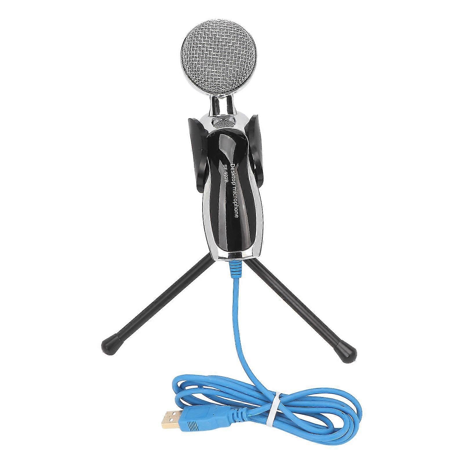 Usb Microph 360 De Pickup Computer Mic For Streaming Poast Studio Recording Games