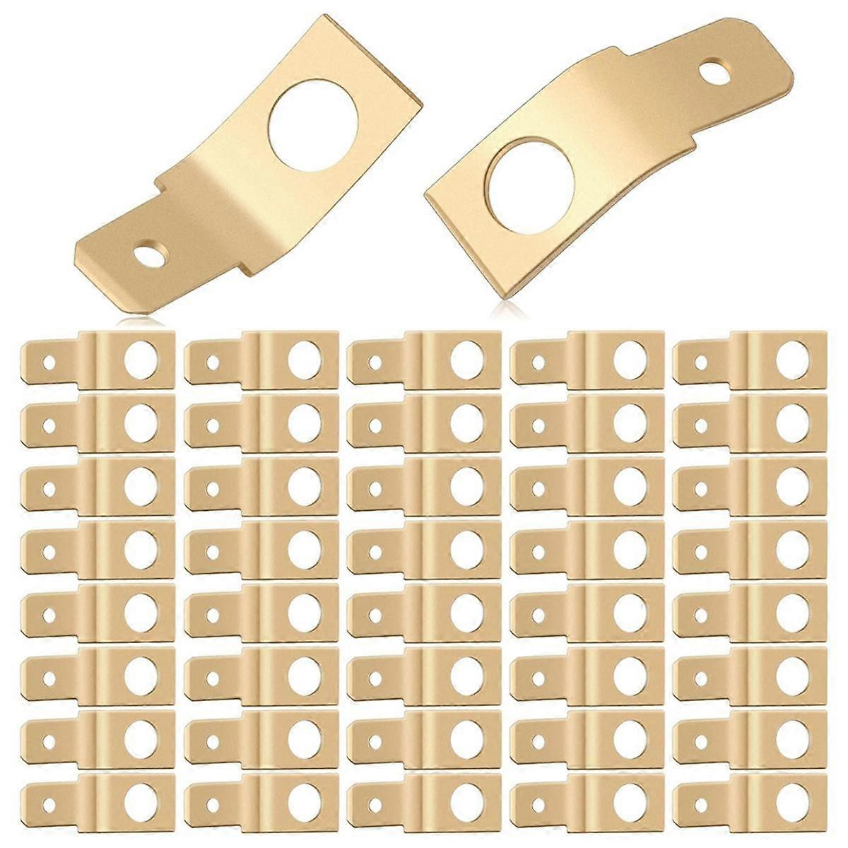 100Pcs Quick Disconnect Connectors Non Insulated Solderless Disconnect Adapters,1/4Inch Male Tab,Ma