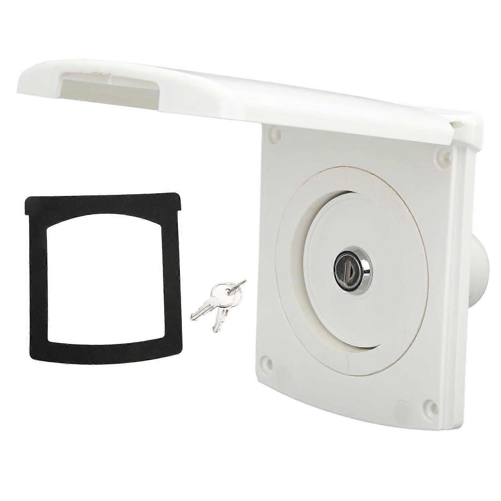 Gravity Fresh Water Inlet Filler with 2 Keys Lockable IP44 Fill Hatch Inlet Filter for RV Boat Camper Trailer