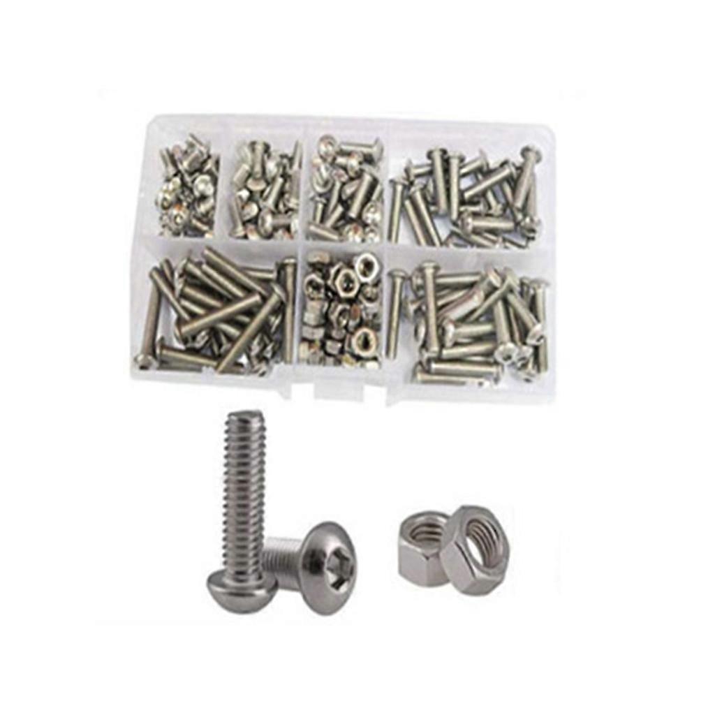 Hex Button Socket Head Cap Screw Nut Hexagon Metric Thread Machine Bolt Kit