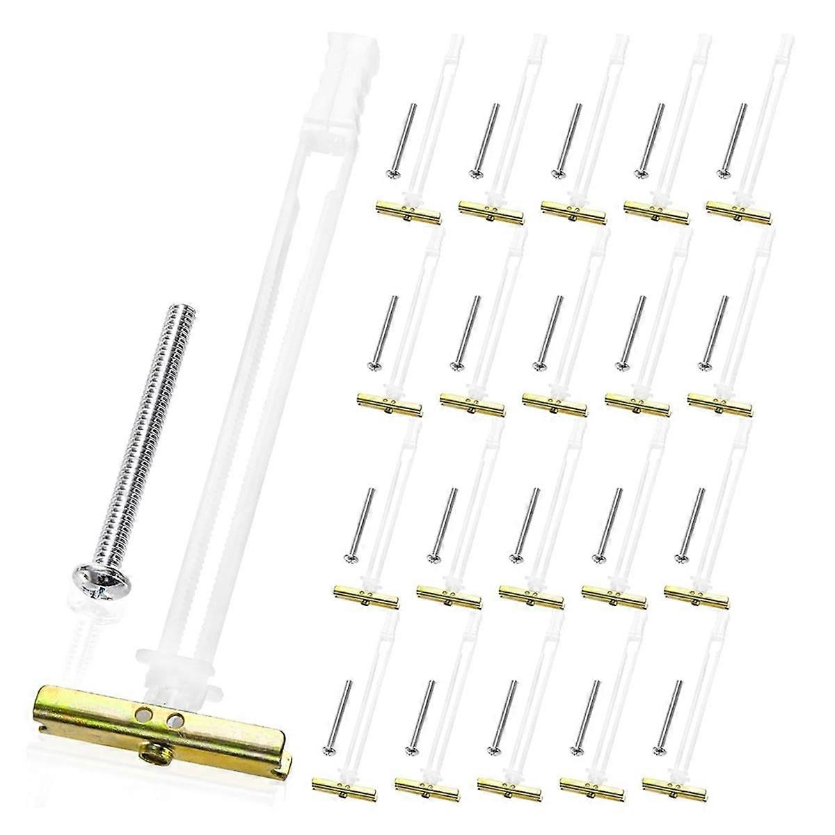 20Pack Drywall Anchor with Included Bolts for 1/4In-20,for TV Mounting,Cabinets,Holds Up to 265lbs