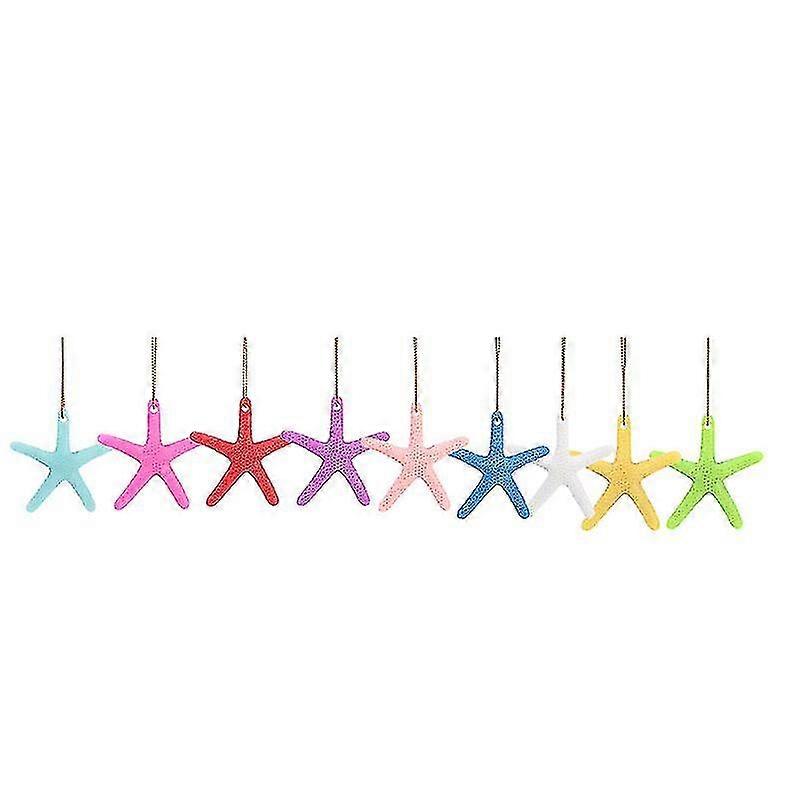 Resin Pencil Finger Starfish Hanging Christmas Tree (40, Random Colors)