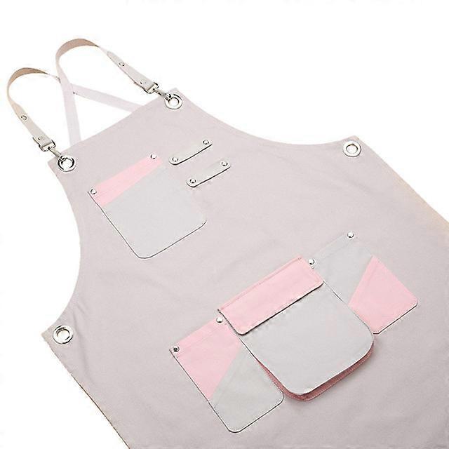 2PCS  Pink Canvas Apron