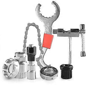 Fahrrad Reparaturwerkzeug 6 Stück Kit Kurbel Kettenschneider Extraktor Halterung Freilauf Abzieher Outdoor Szkyd