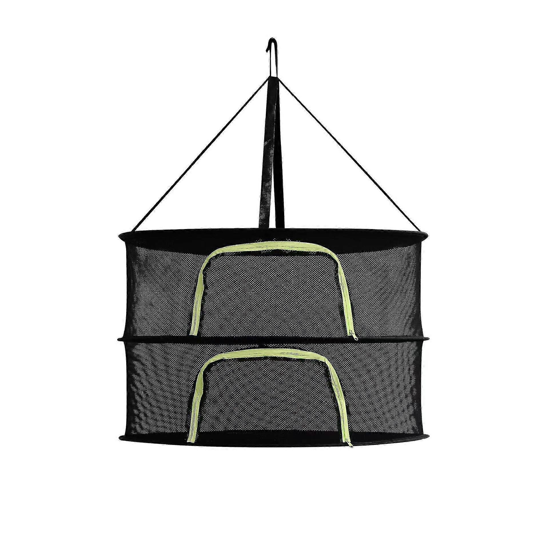 Layers Drying Net For Herbs Hanging Basket Folding Dry Rack Herb Drying Net Dryer Bag Mesh For Flowers Buds Plants Organizer