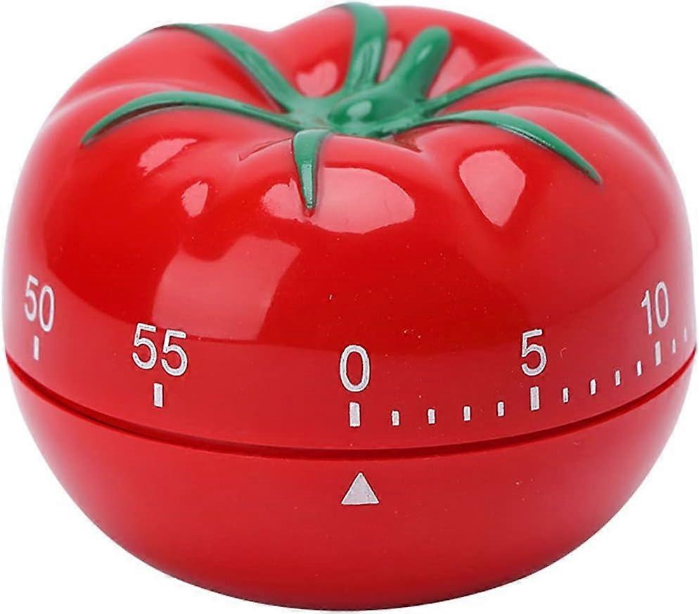 Mechanical Kitchen Timer, Adult Children Countdown Timer, Cute Red Tomato Timer, 55minutes