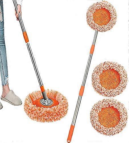 Mop, 360 Rotatable Adjustable Cleaning Mop, Mop Head is Reusable and Replaceable, Rotating Adjustable Cleaning Mop