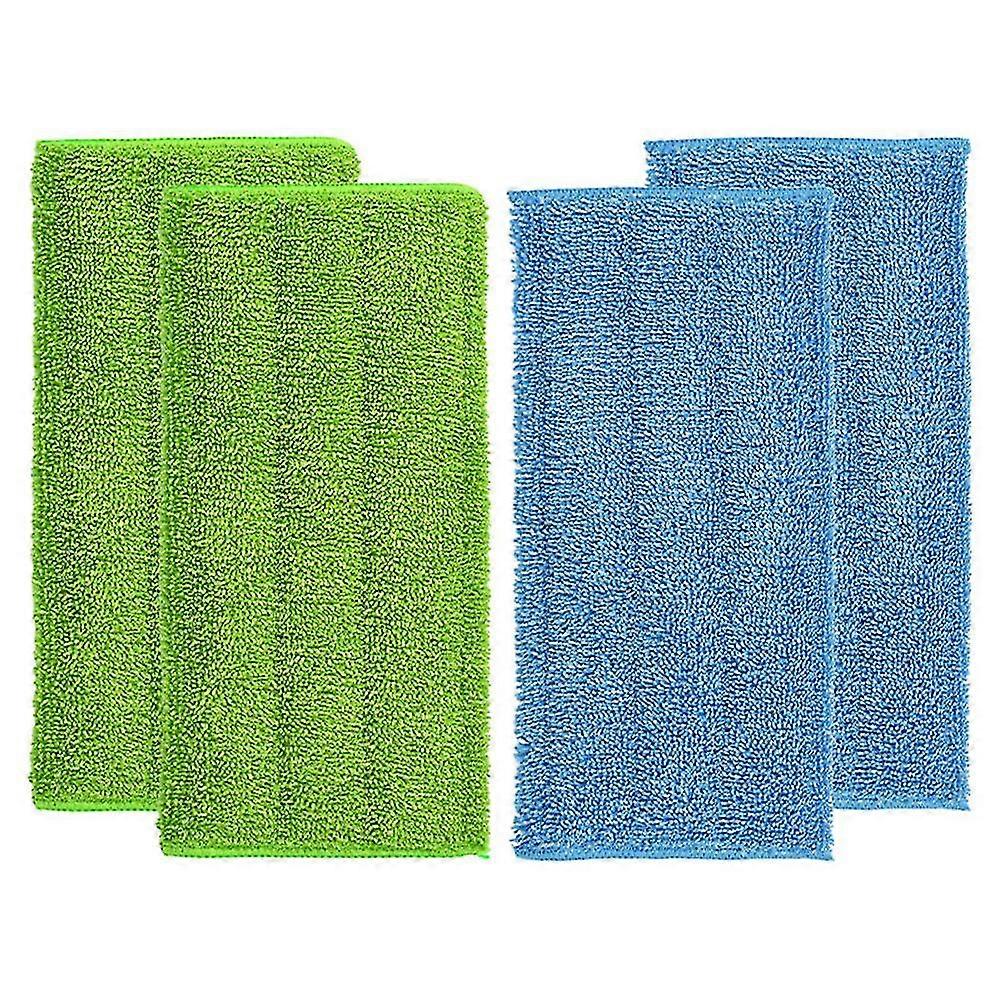 4pcs Wet/dry Flat Mop Cloth Microfibre Floor Mop Pads Replacement Washable Easy To Replace