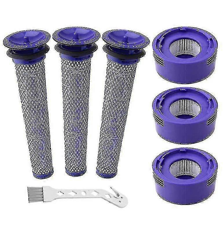 6 Pack Vacuum Filter Replacement Kit For Dyson V7 V8 Animal
