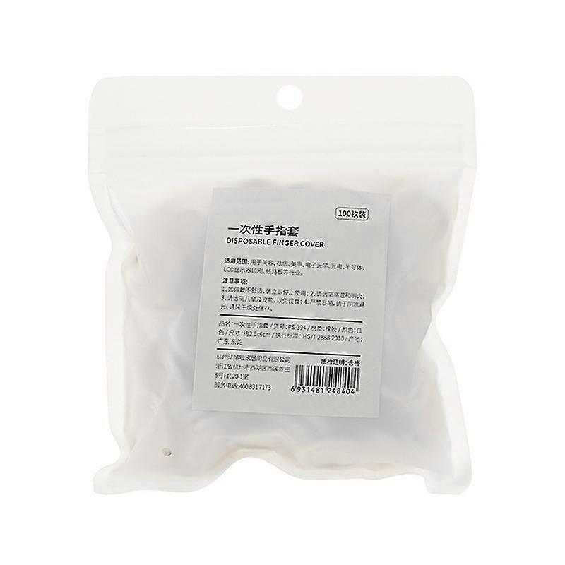 100Pcs Finger Cot Hygienic Thick Rubber Working Tattoo Finger Cot for Squeezing Acne