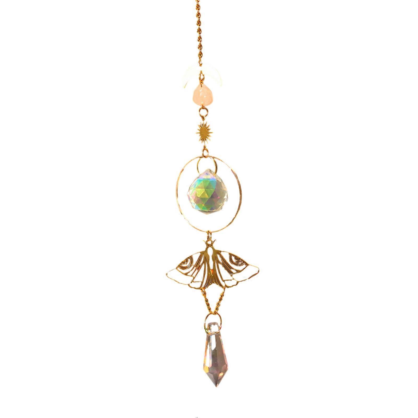 Sparkling Sun Catcher with Chain Reflective Stunning Visual Effect Vibrant Color Window Hanging Pendant Party Decoration KAESI