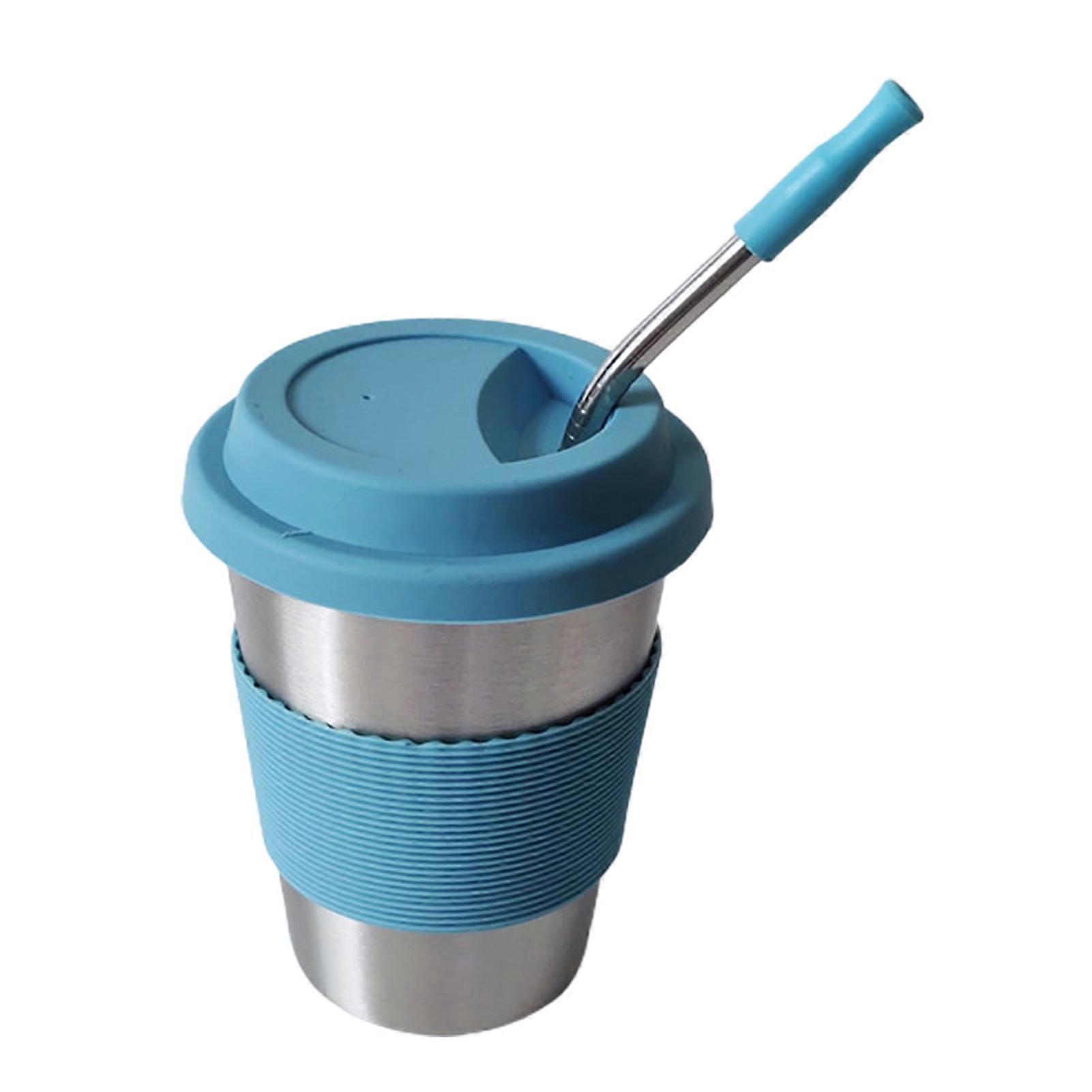 1 Set Coffee Cup Portable Heat Retaining Stainless Steel Home Car Office Insulated Cup for Car KAESI