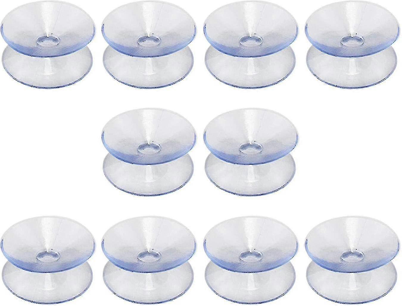 Double-sided Suction Cups Compatible With Glass Table Top,10 Hookless,multifunctional,non-slip(30mm)