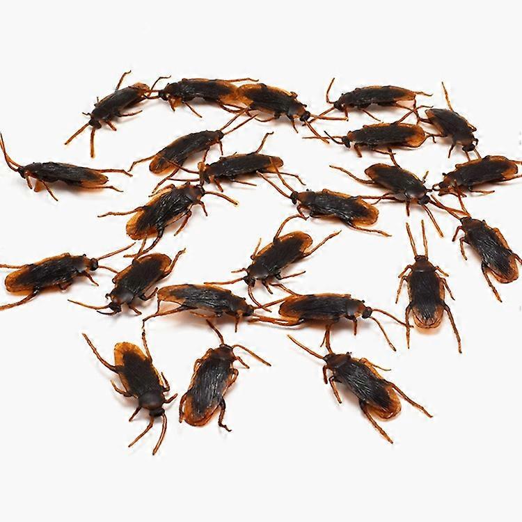 20pcs Plastic Fake Cockroaches Cockroach Prank Insect Prank
