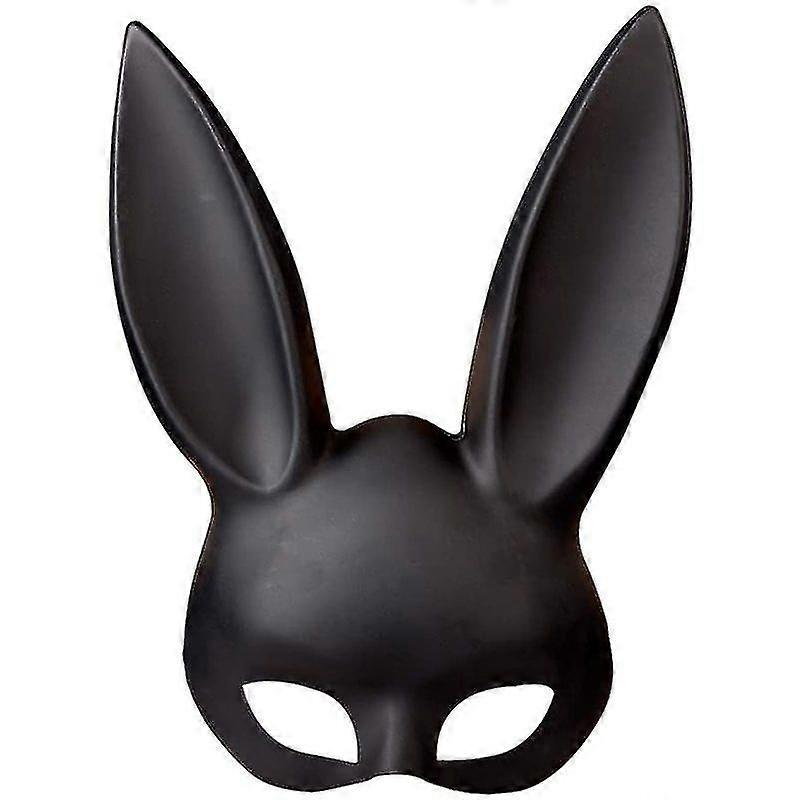 Rabbit Mask Black Masquerade Mask Rabbit Eye Mask With Ears Rabbit Mask