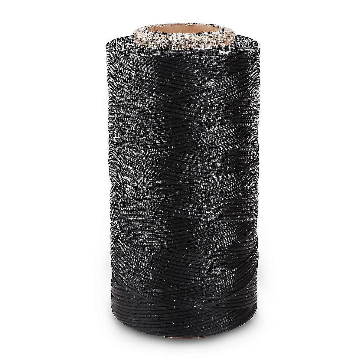 Flat Wax Wire Coil 260m Leather Leather Diy Diy Black-haoyi