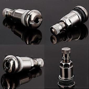 4pcs Bolt-in Stainless Car Motorcycle Wheel Tyre Tire Valve Stems With Dust Caps