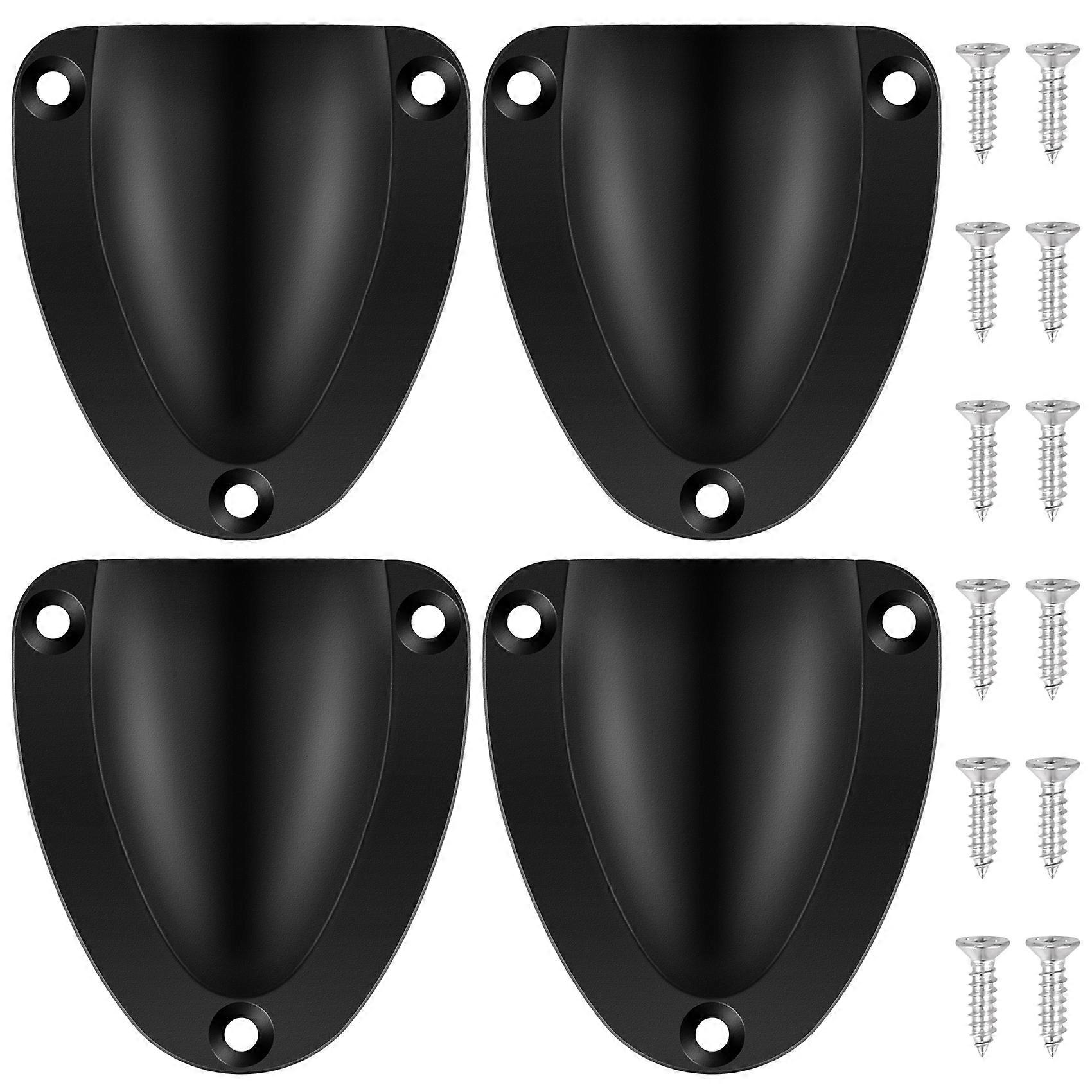 4 Pcs Nylon 2.5Inch Marine Wire Cable Vent Cover, Clamshell Vent for Boat,Smooth Edge Thickness 1/8