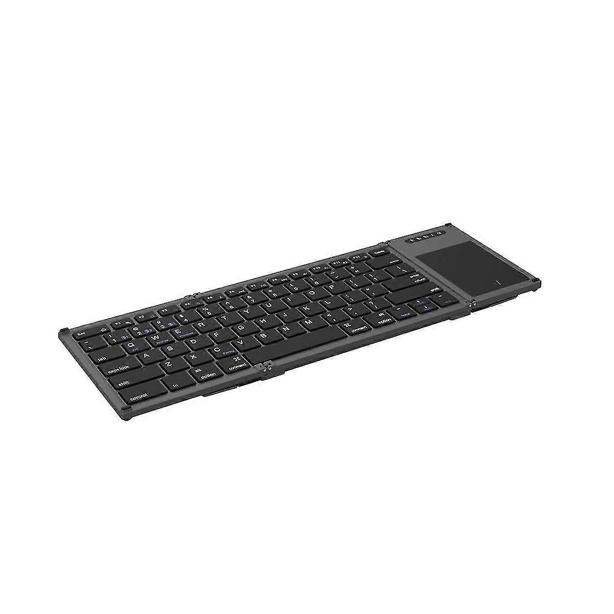 Wireless Folding Keyboard Bluetooth 78 Keys Touchpad Keypad Rechargeable For Ios, Android, Windows