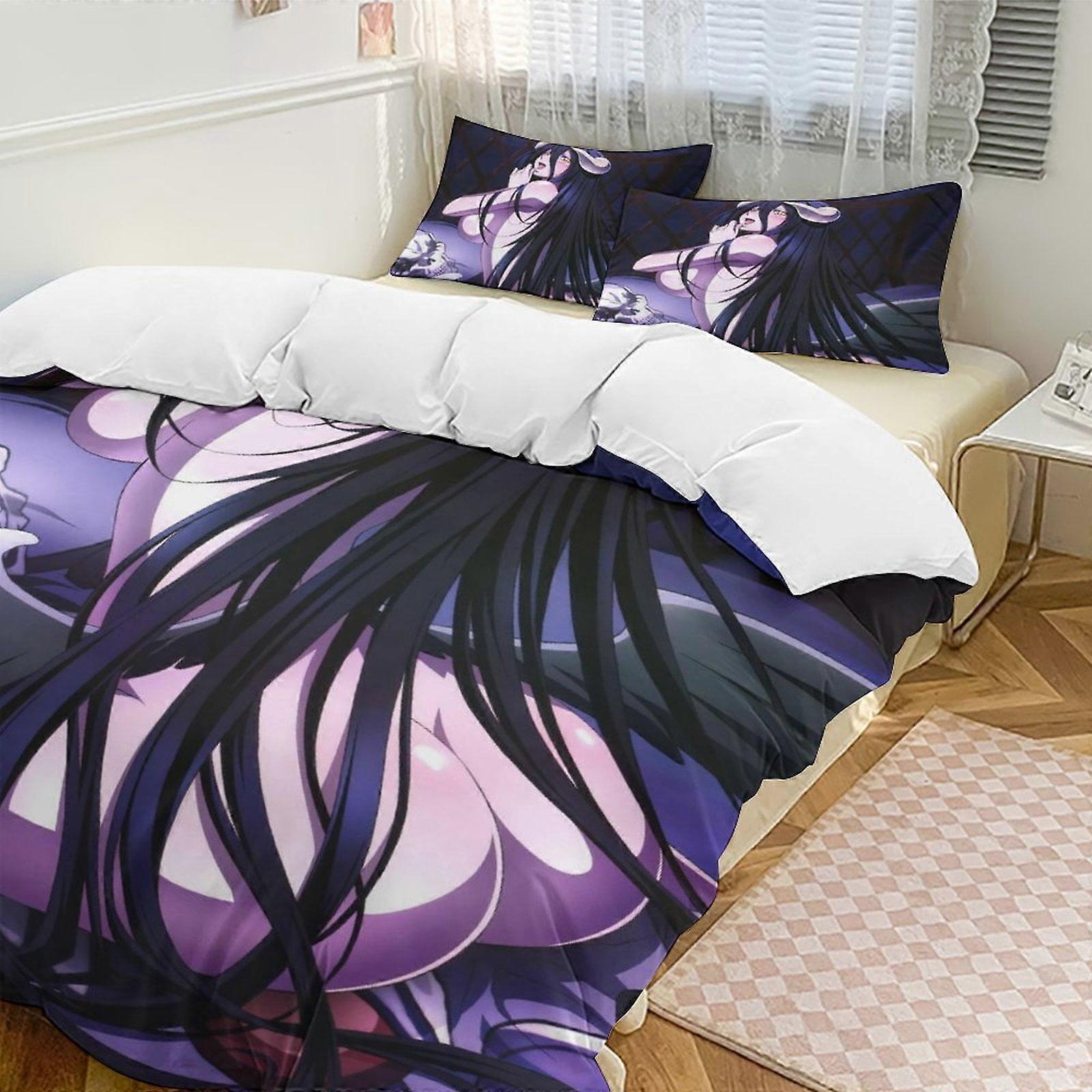 Bedding set Gs381 Overlord Anime Home Bed 3-piece Set,Lightweight and comfortableMultiple sizes to choose from SH381