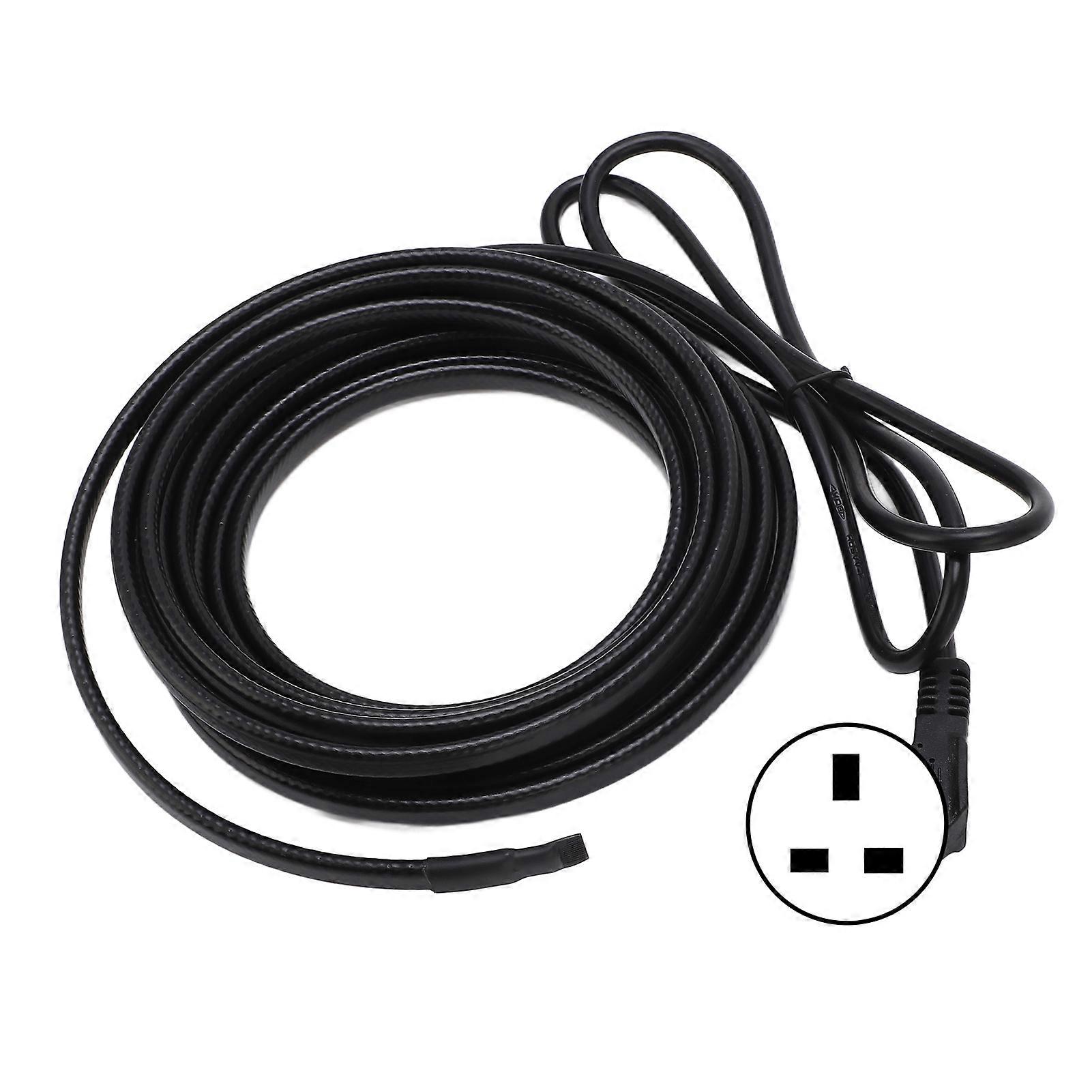 5 Meter Self Regulating Pipe Heating Cable Heat Tape Heater with UK Plug 220V