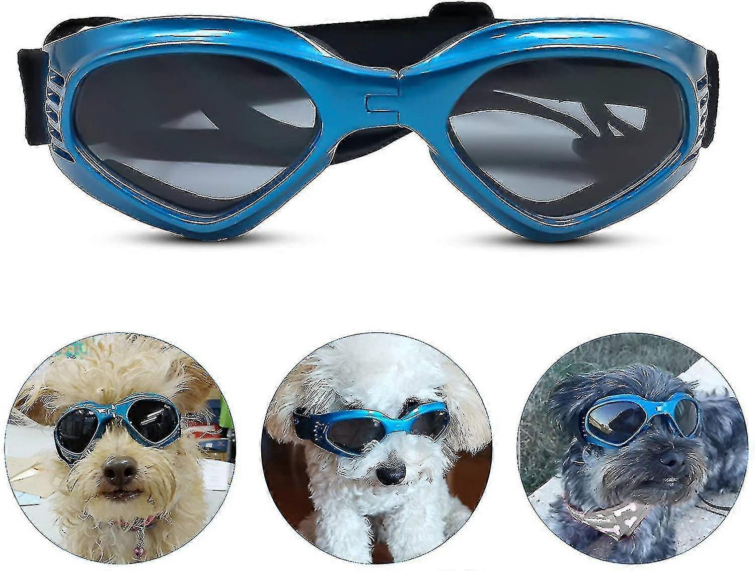 Dog Sunglasses, Adjustable Strap For Uv Sunglasses, Waterproof Protection