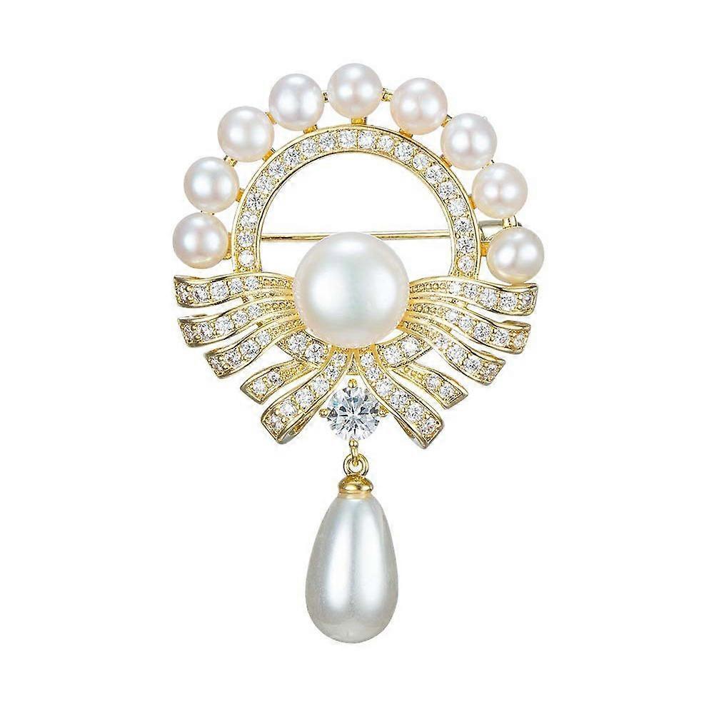 Broche col mode, broche perle corsage