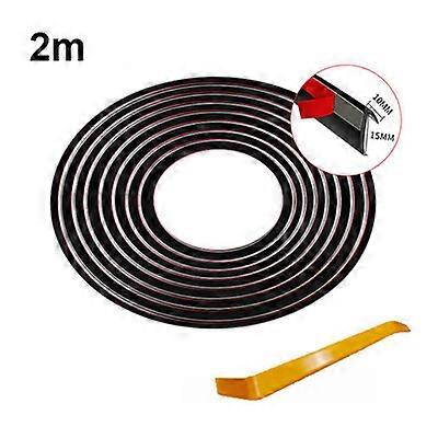 2m 4m Car Side Window Seal Strip Rubber Weatherstrip Auto Window Sealant V Shape Sealing Noise Insulation Car Accessories