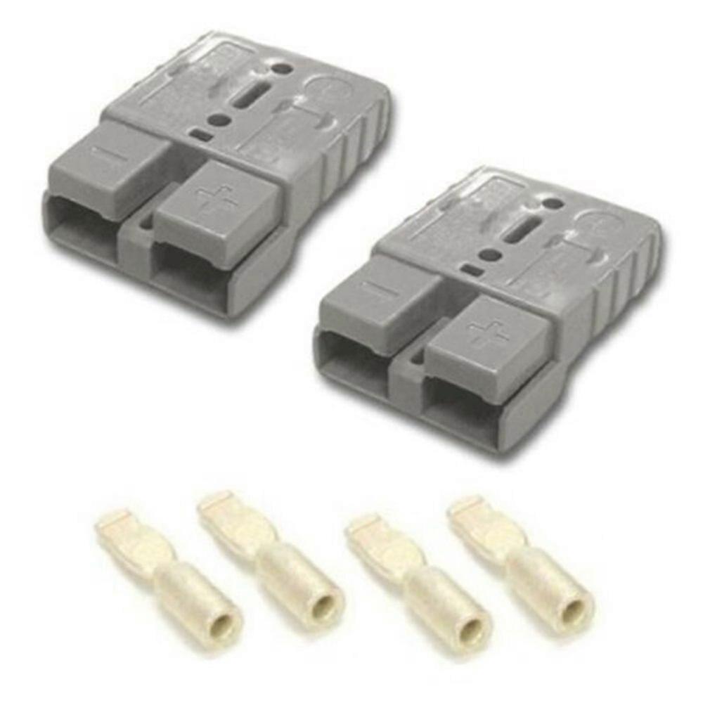 2pcs 10 X Anderson Style Plug Connectors Dc Power Tool 50 Amp 12-24V 6Awg Forklift Battery Charging Plug 50A Connector