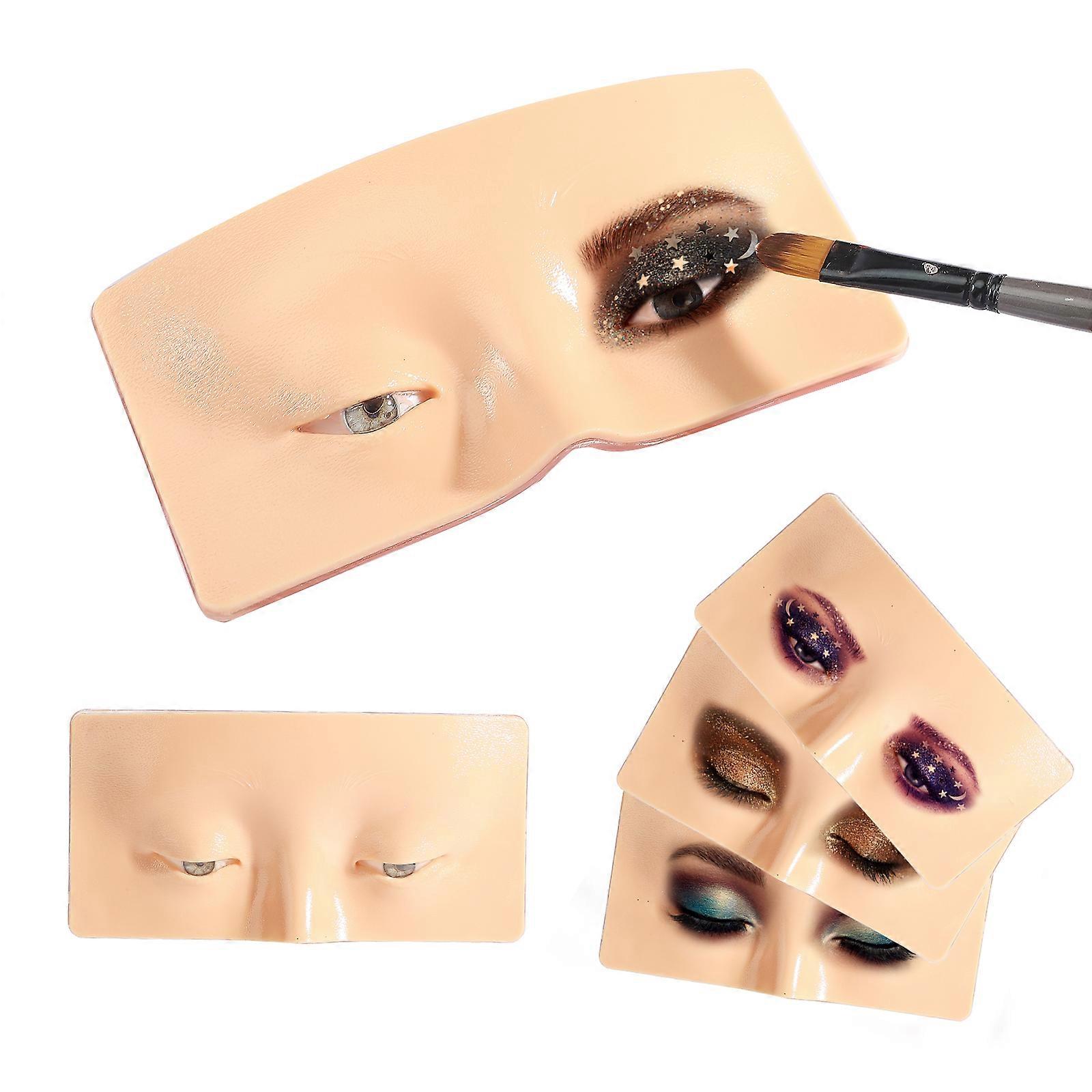 הסיוע המושלם לתרגול איפור צבע עור לבן סיליקון פנים איפור עיניים