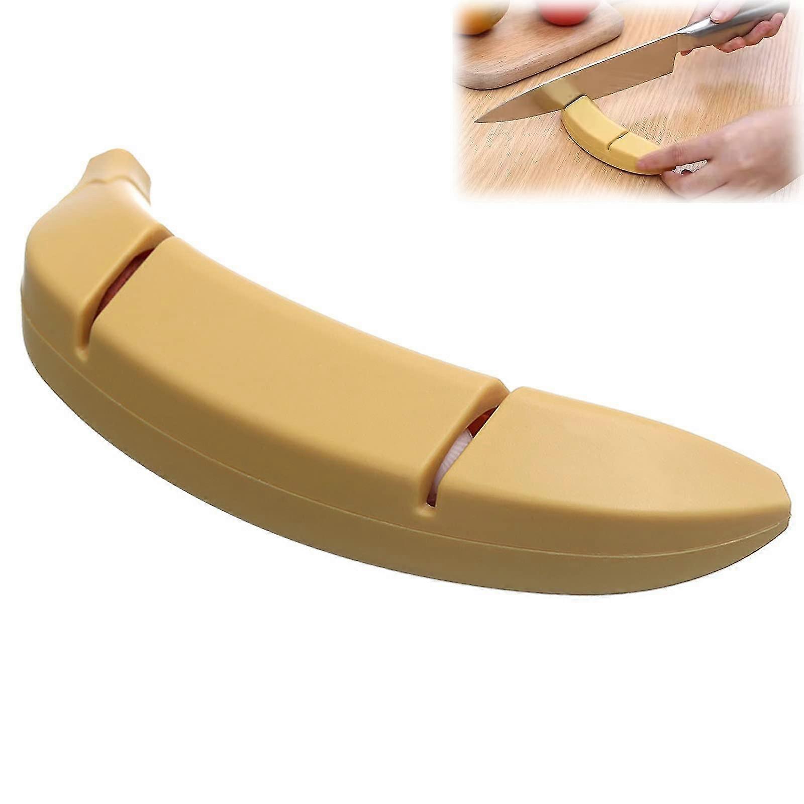 Knife Sharpener, Manual Knife Sharpener, Kitchen Knife Sharpener, Two-stage Knife Sharpener, Banana Shaped Knife Sharpener, Creative Knife Sharpener