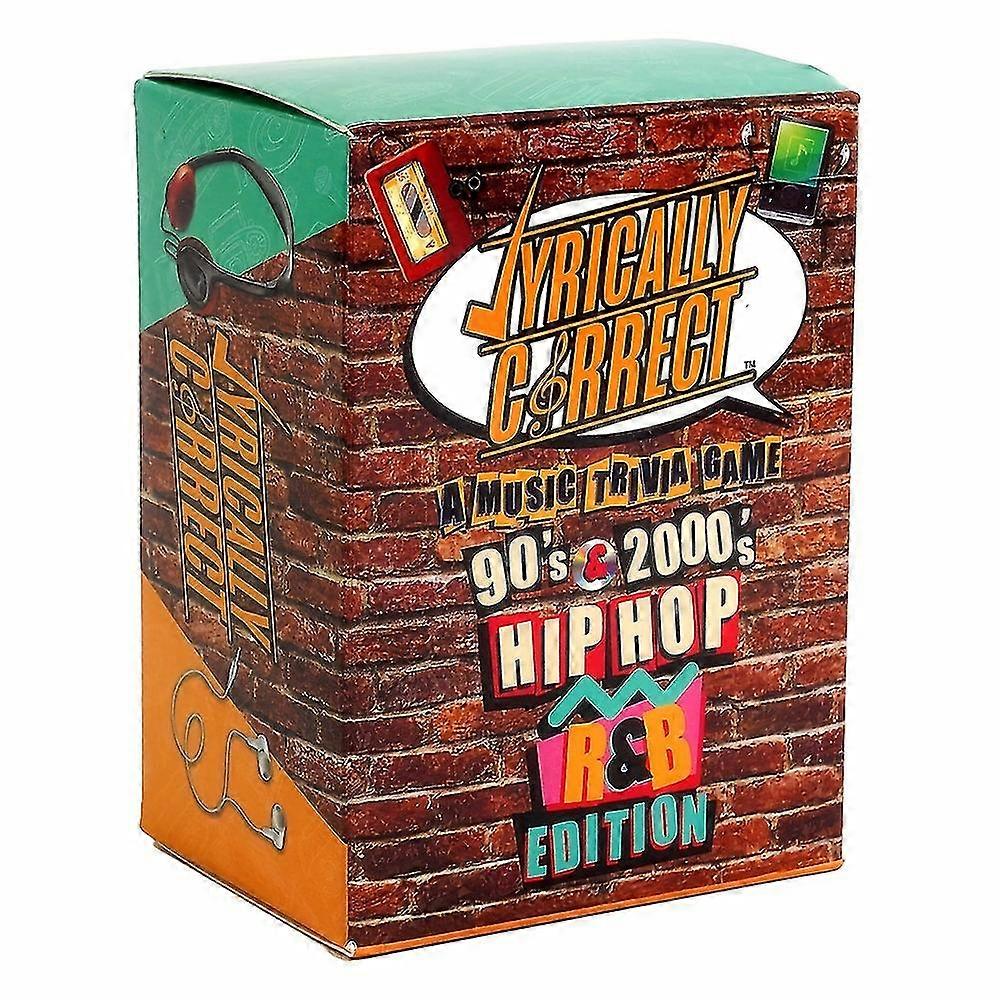 Lyrically Correct 90's And 2000's Hip Hop And R & B Music Trivia Card Game Gifts