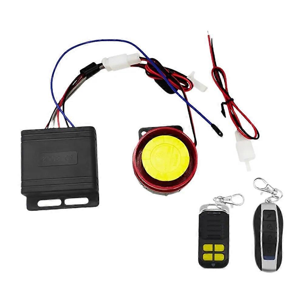 12V Motorcycle Universal Alarm System Anti-theft Scooter 125dB Remote Control Key Shell Engine Start Motorcycle Speaker