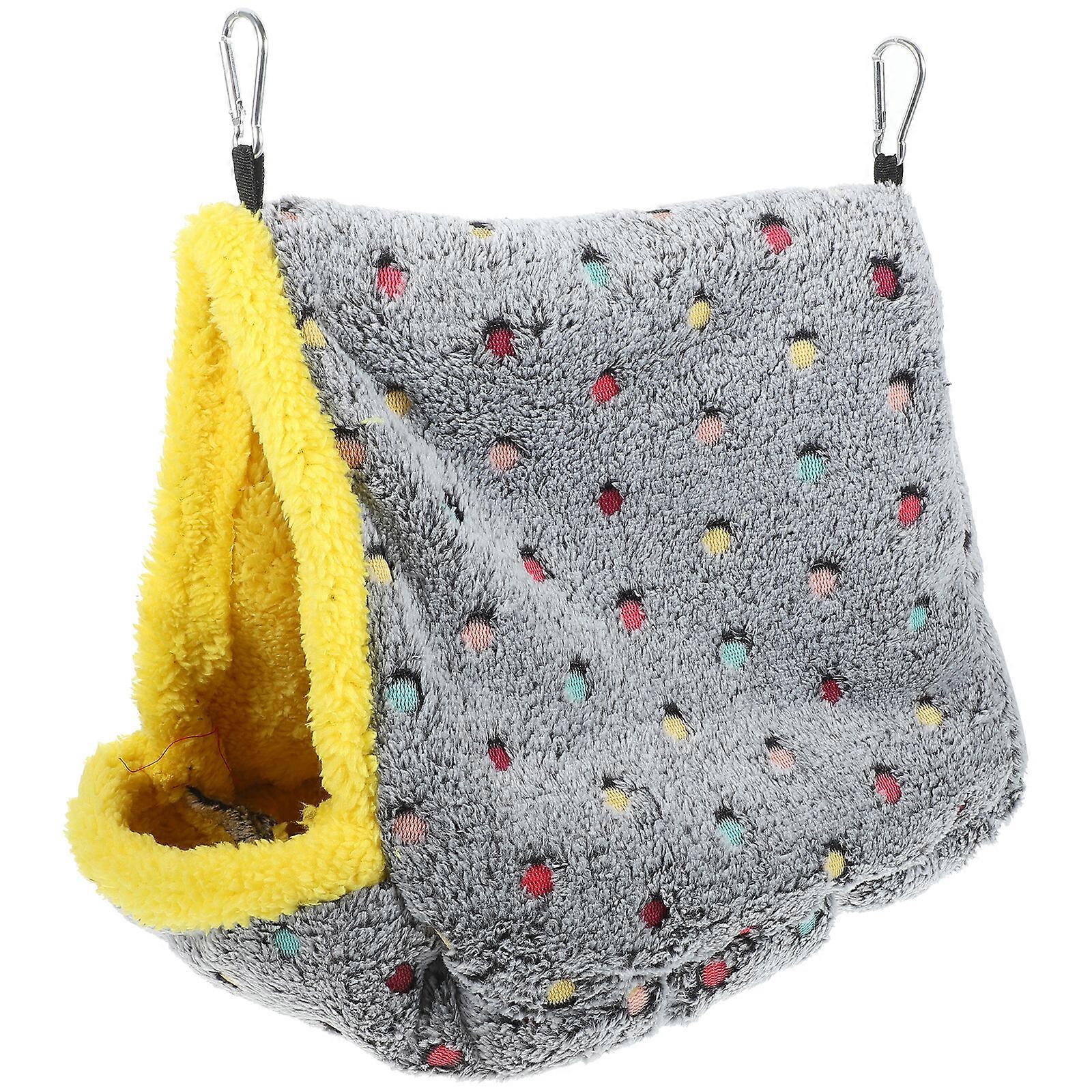 따뜻한 새 둥지 새 해먹 앵무새 케이지 교수형 집 새 둥지 겨울