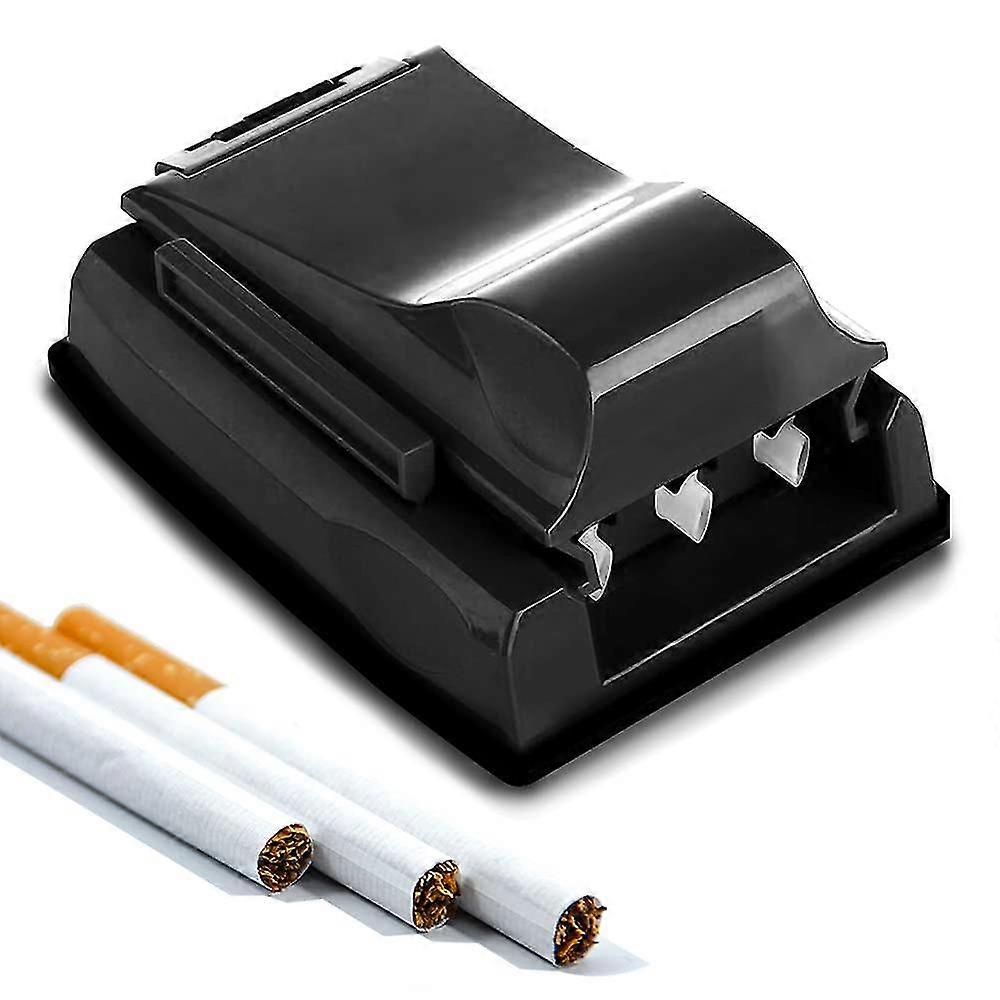 Rolling Machine 3 Tube, Sigaret Rolling Machine Manual Tobacco Roller Case, Rolling Tobacco Box, Smoking Roller Filling Tobacco (zwart)