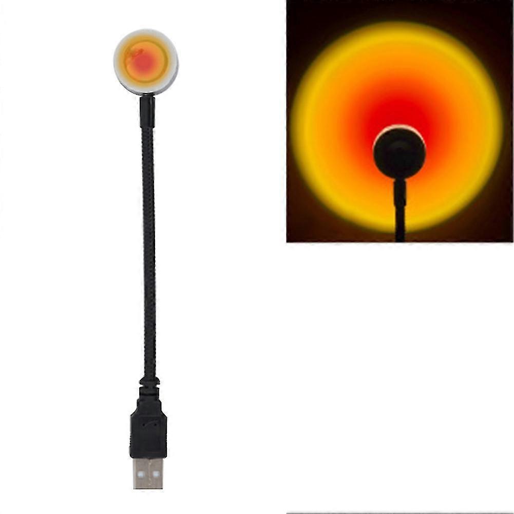 USB Powered Projection Lamp Gift Sunset Rainbow Background Atmosphere Light