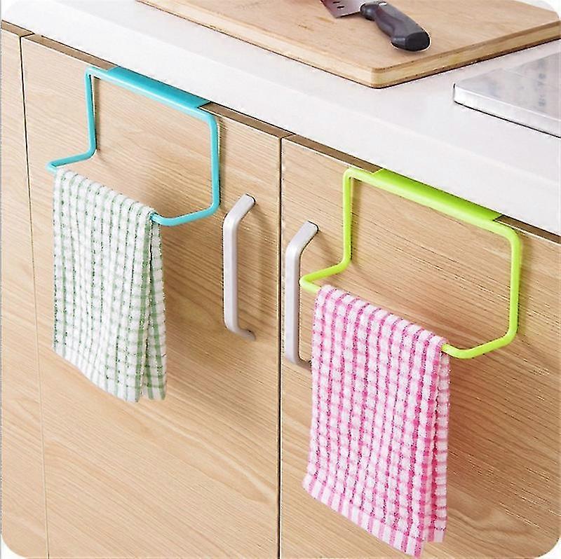 Multi-purpose Kitchen Cabinet Door Back Plastic Towel Holder