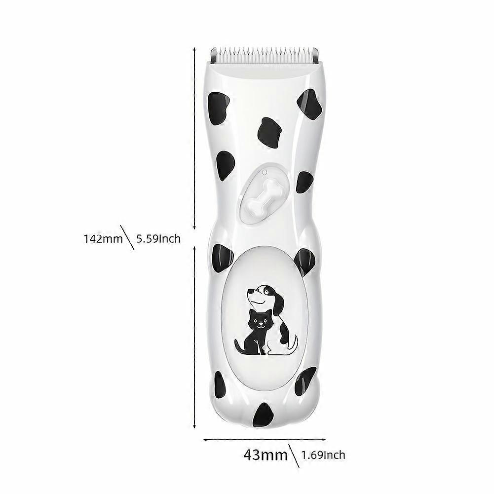 New style 1pc Low Noise Pet Hair Trimmer, Professional Dog & Cat Grooming Kit, Animal Hair Clipper With Adjustable Blades For Small And Medium Pets, R
