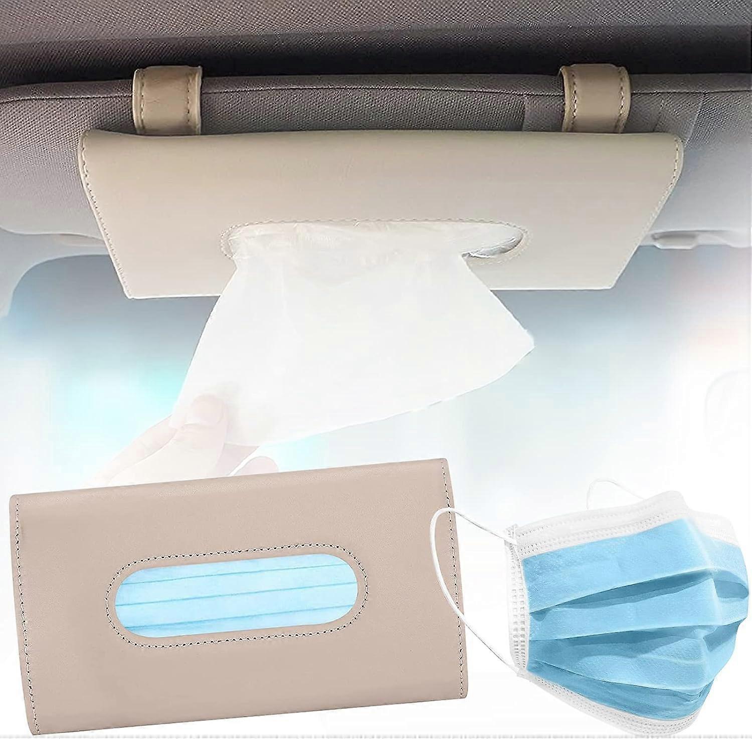 Creative Off-White Car Tissue Box Holder - Tissue Box Car Accessories