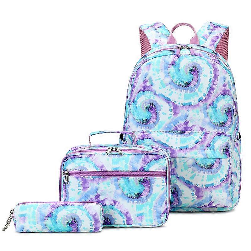 Large Capacity Backpack printed 3-piece Student Bag