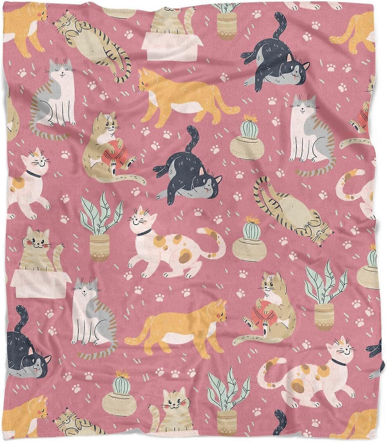 Shark Filt för barn Vuxen Shark Presenter för Shark Lovers Soft Flannel Shark Throw Filt för bäddsoffa, 60 x 50 tum