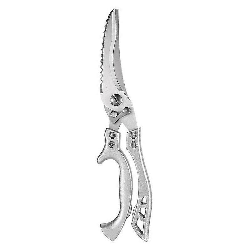 Winter promotion,Multifunctional Powerful Stainless Steel Chicken Bone Scissors Sharp Household Kitchen Scissors and Chicken Bone and Fish Bone Alumin