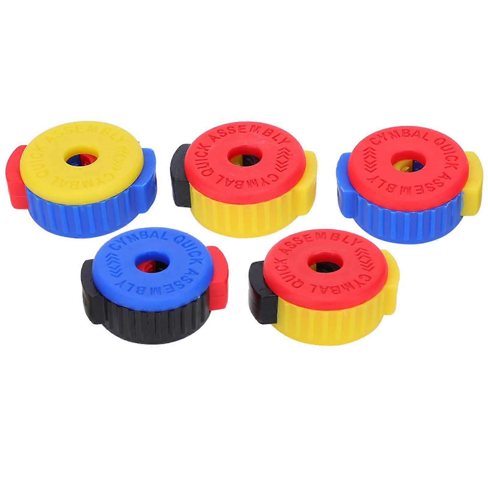 5Pcs Drum Quick Release Nut Cymbal Installation Removal Stand Screw Cap Fixing Buckle
