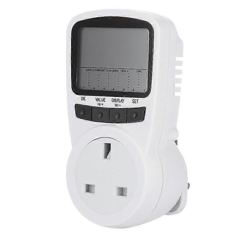 Power Meter Monitor Home Electric Usage Electricity For Kilowatt Sockets Plugs Into Appliances