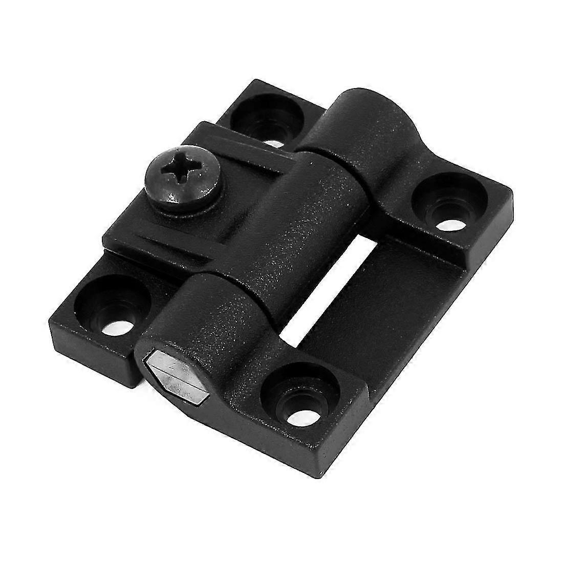 43mmx36mm 4 Countersunk Holes Adjustable Torque Position Control Hinge Black