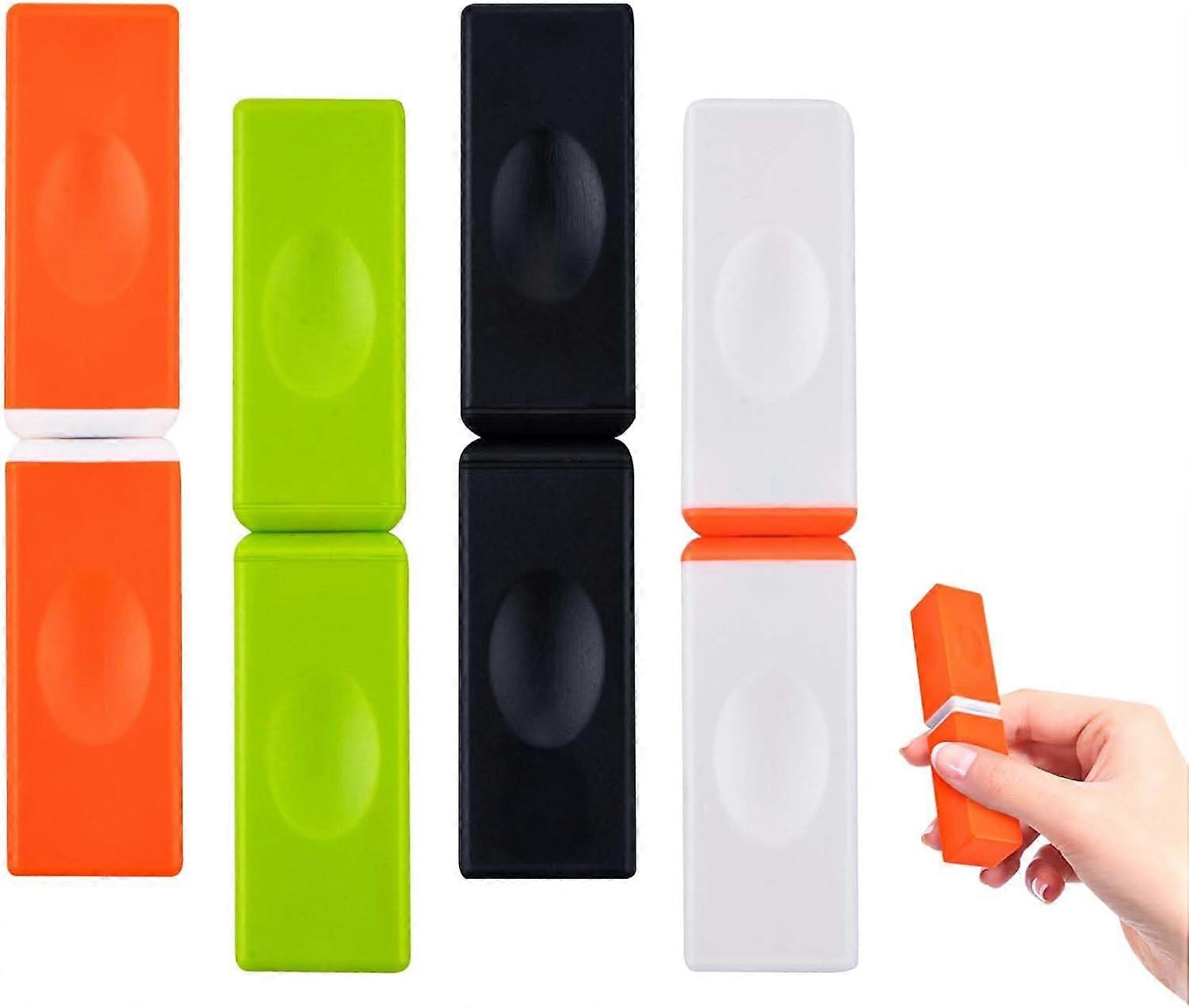 Magnetic Building Blocks Bounce Bricks, 4PCS Magnetic Blocks Mini Bounce Bricks,  Fidget Spinner Toys, Decompression Toy for ADHD Anxiety