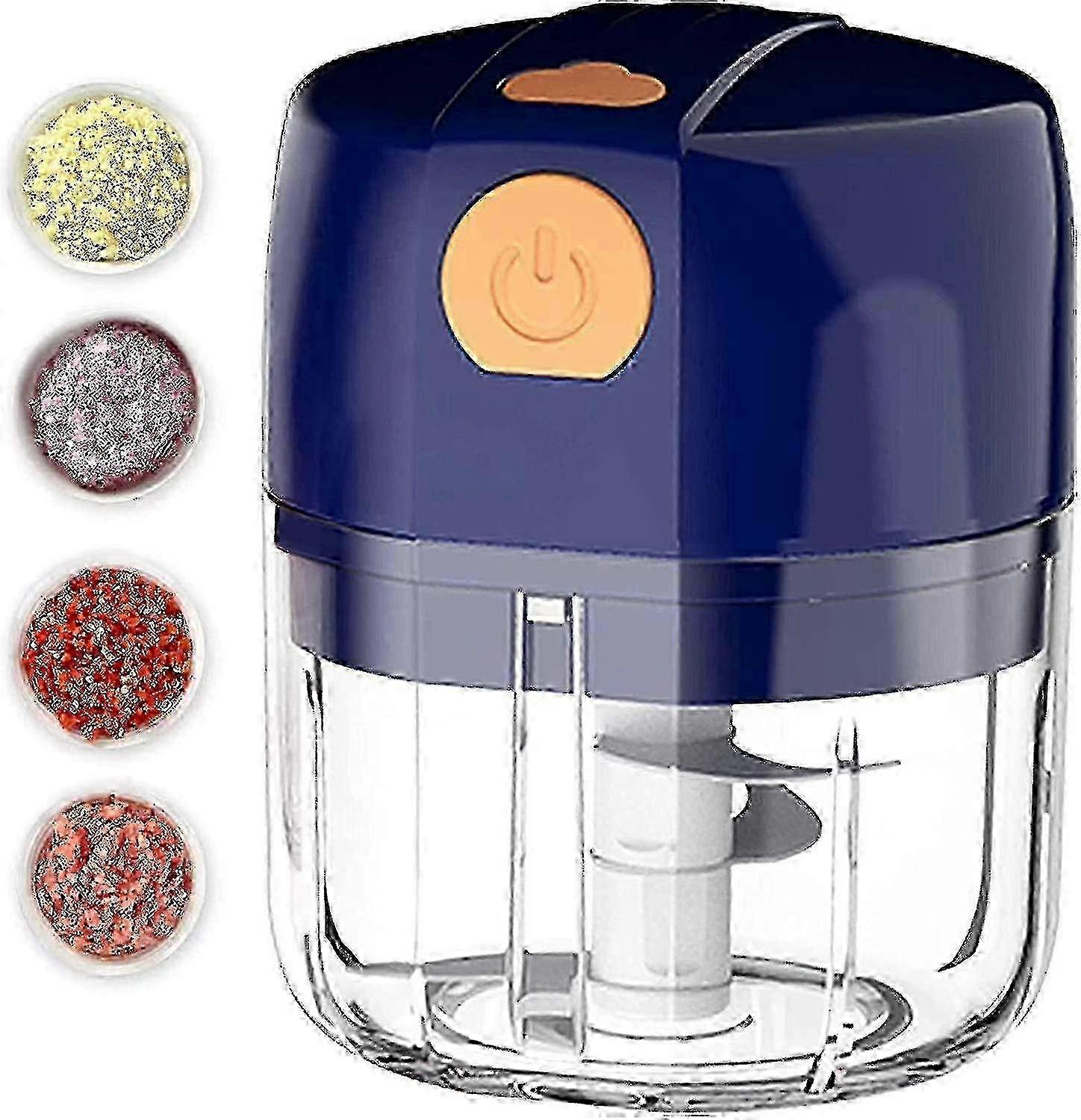 2024 Mini Food Processor - 250ml Cordless Electric Mini Garlic Chopper With 3 Sharp B Food Blender, Usb Charging Small Food Processor Grinder For Frui