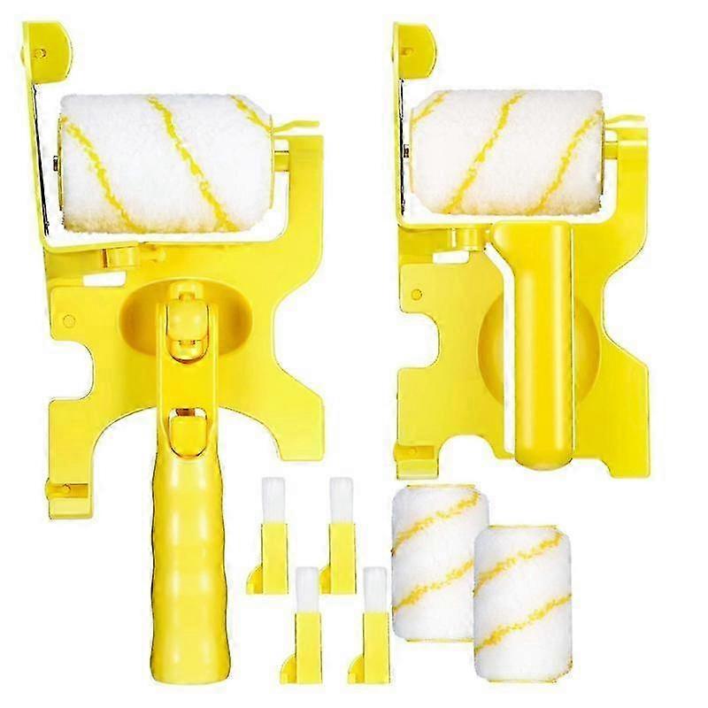 2 Pieces Professional Paint Roller Replacement Paint Edger With Brush Tool Multifunction Room Wall