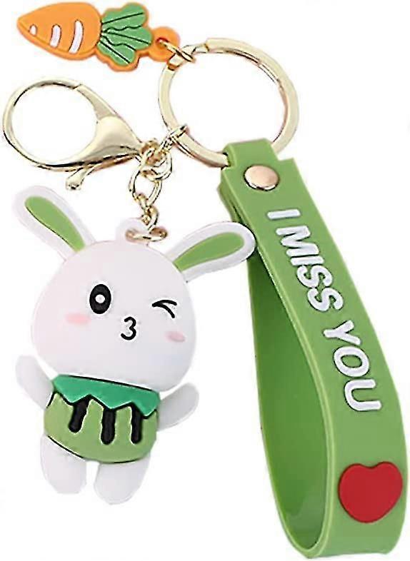 男性 女性 男の子 女の子 エポキシ かわいいPVCの漫画 ウサギ キーホルダー クリエイティブ 新年 ギフトパック 動物 ペンダント フルーツ ペンダント キーケース 車 キーペンダント 金属 ケ
